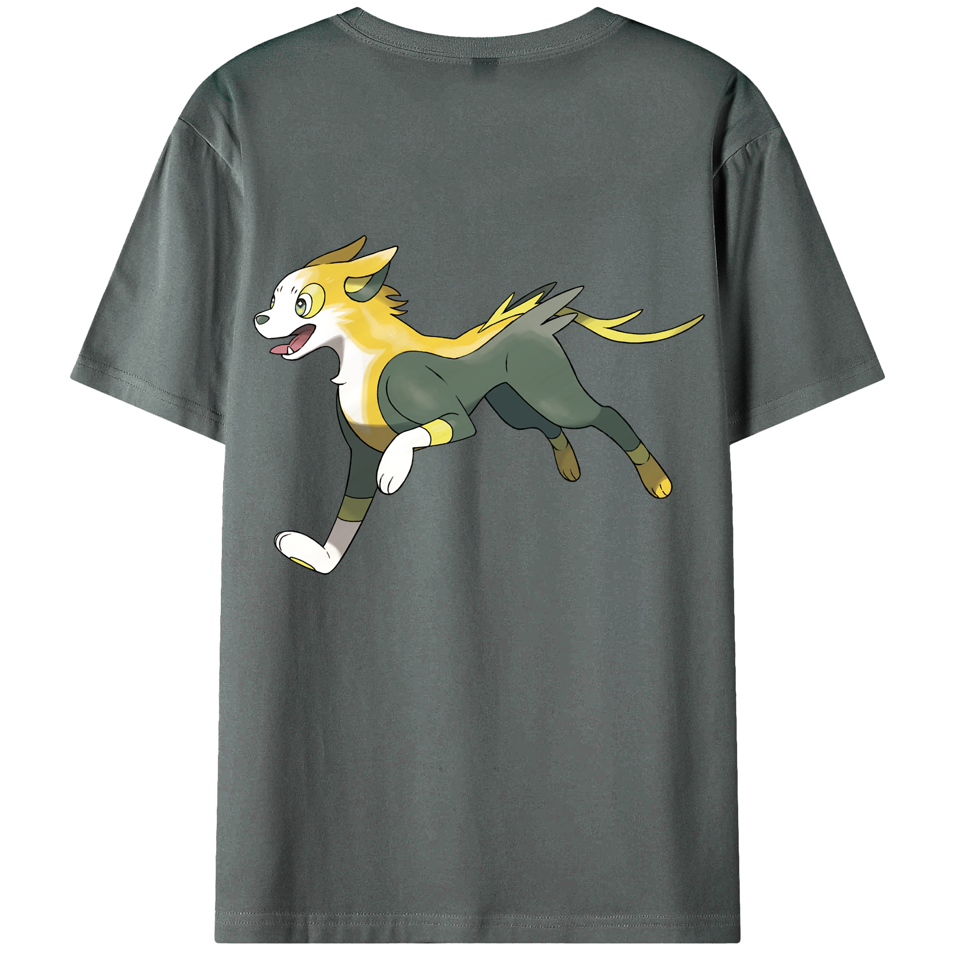（画像用） ポケットモンスター Pokémon 綿100％ メンズ半袖Tシャツ（バックプリント） 通気性